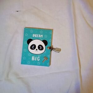 Panda bear diary with key
